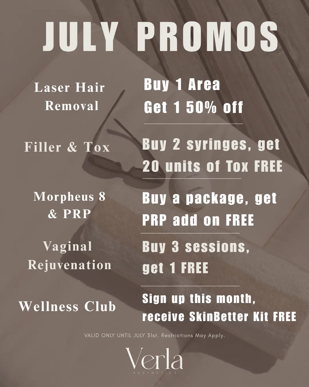 July Monthly Promos | Monthly Promotions